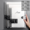 Caderno de bobina de bobina de bobina em branco A4/A5/B5 Spiral